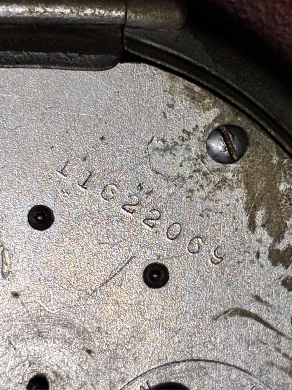Antique Liberty Connecticut Watch Co. Pocket Watch Runs But No hands For Parts